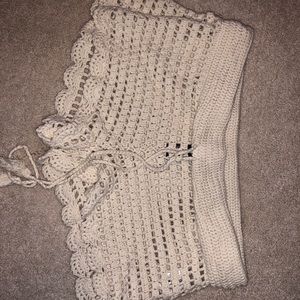 knit beach shorts